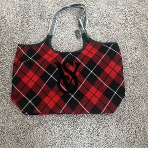 NWT Victoria Secret Plaid Tote Bag